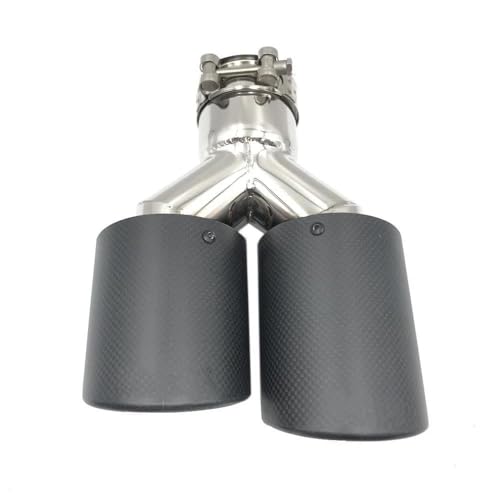 Silenciadores escape coche en fibra de carbono mate y acero inoxidable de alta gama 5