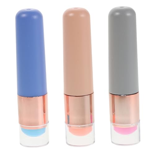 VICASKY Nail Polish Brush Set 3-in-1 Nail Art Tool Silicone Brush and French Tip Stamper