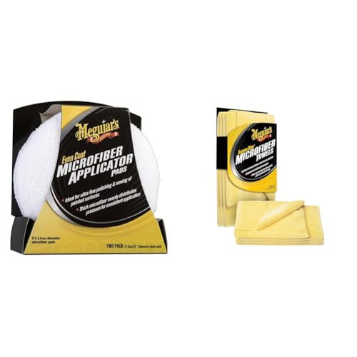 Applicateurs microfibre Meguiar's X3080EU anti-rayures avec serviettes d'essuyage haute brillance