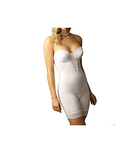 Va Bien Women's Strapless Low Back Bodysuit With Legs 1294 40D White #TOP11
