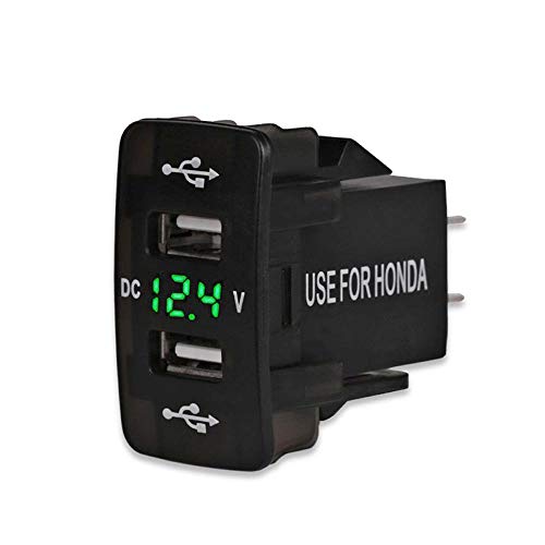 HondaΉ  5V 2.1A fA USB |[g J[`[W[ VK[C^[ \Pbg d A_v^[ 12V LED dv [^[ z_Ή |[g VKbg dv j^[ ANZT[\Pbg VK[\Pbg [d|[g
