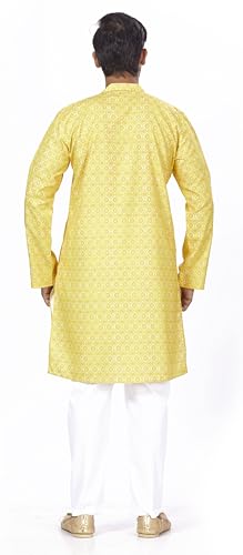 Image of Studio Shringaar Men's Cotton Relaxed Fit Straight Kurta