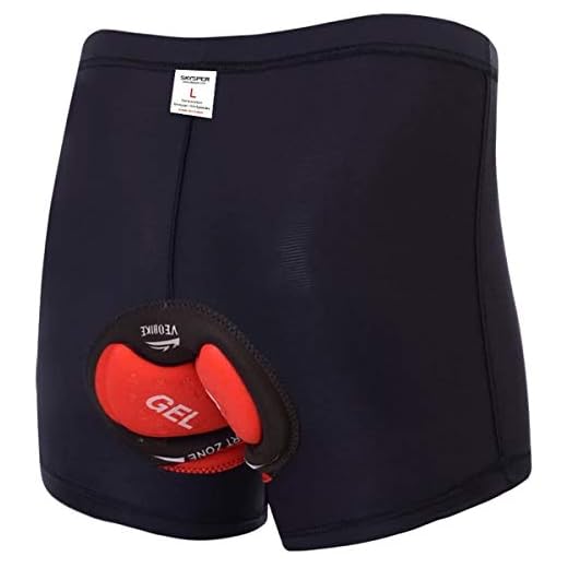 SKYSPER Calzoncillos Ropa Interior Ciclismo para Hombres Culote Pantalones Cortos Deportivos Gel 3D Acolchada para MTB Ciclismo Bicicleta al Aire Libre Transpirable Secado Rápido