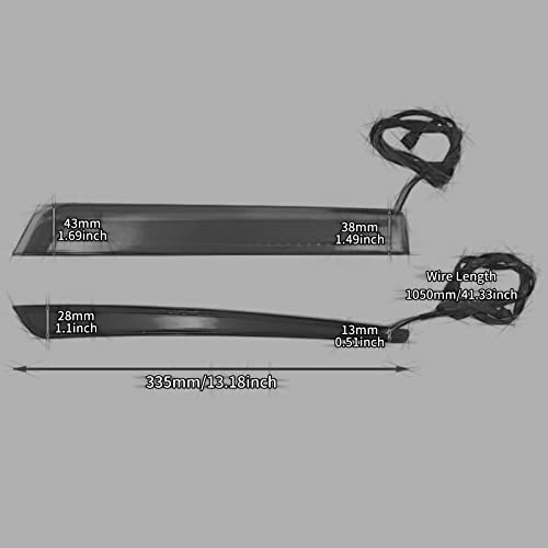 Luz LED para alforjas traseras de motocicleta: luz de marcha, freno y intermitente para Harley Touring (lente roja), modelos 2014-2023 miniatura 4
