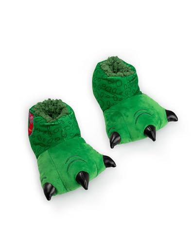 Disney Toy Story Rex Green Cosy High-Rise Slippers | Plush Indoor Footwear for Kids | Comfortable House Shoes Merchandise