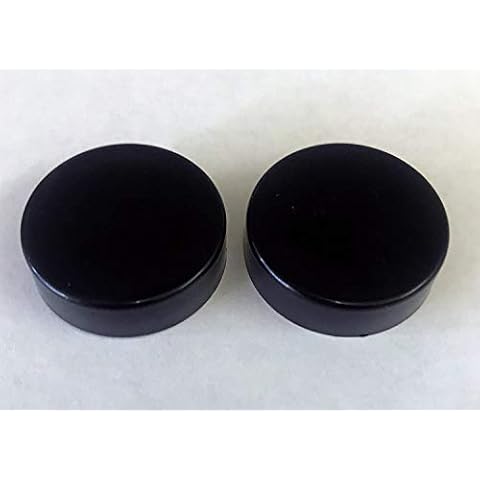 companyblue Cover Cap for Heated Towel Rail Radiator blanking plugs and bleeding valves (Matt Black Pair) Cover