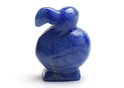 Dodo d'oiseau en aventurine bleue naturelle et cristal de guérison de 1,5 pouces
