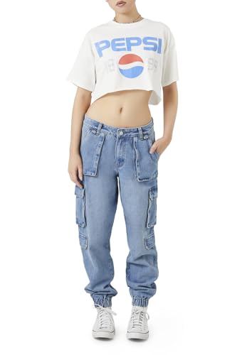 Pantalon de jogging cargo denim stretch femme parfait pour le quotidien