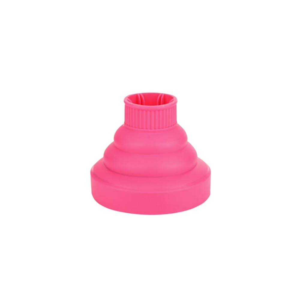 Rocky Green Diffusore pieghevole in silicone per asciugacapelli, ugello universale per capelli ricci, resistente al calore e design pieghevole portatile (rosa)