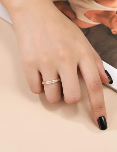 DMSF 3.0MM Moissanite Wedding Band for Women Channel Set Full Eternity Band - image 5