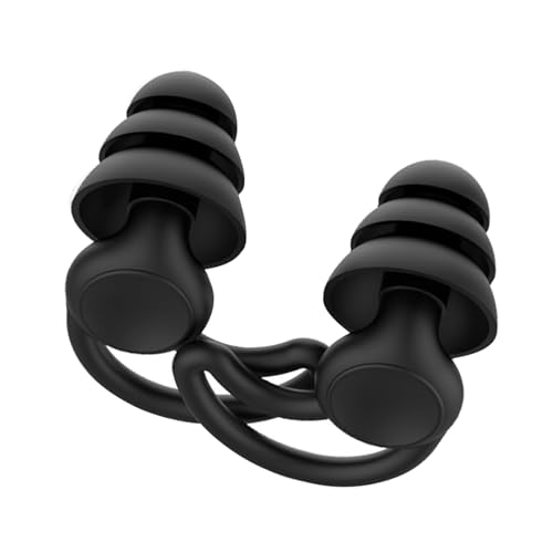 Reducción De Ruido Los Tapones Para Oídos: Oídos Bloque Silicona Reutilizables, Enchufes 25-28dB, Aislantes | Bloquea Pa
