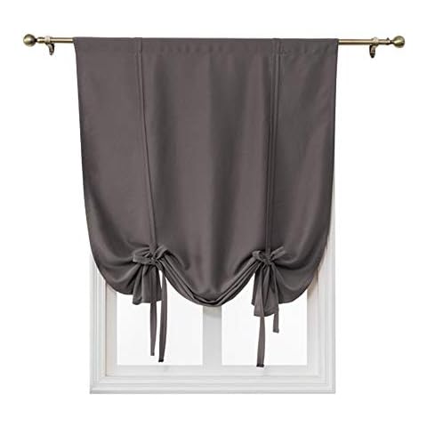 ele ELEOPTION Dark Gray Tie-Up Curtain Cover