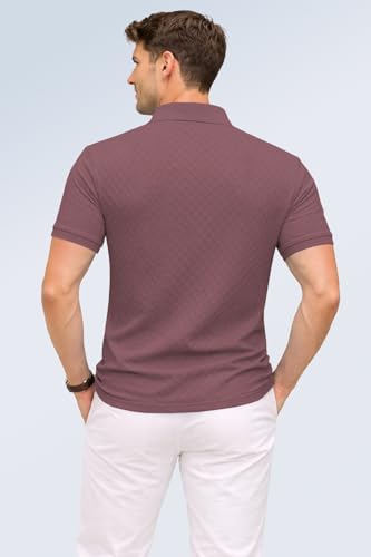 Image of TOPLOT Men's Polo T Shirt | Half Sleeve Design | Comfortable Fit Wear | Stylish Casual Look | Breathable Feel |Modern Style | Easy Movement | Casual & Everyday Wear (5244)