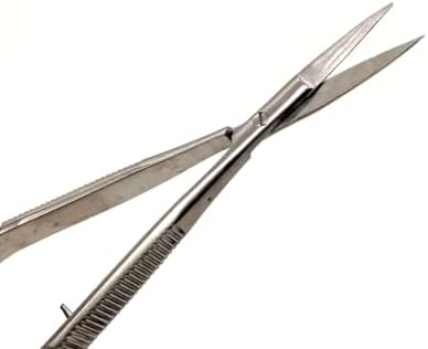 Micro Beading Scissors Straight Made Stainless Steel Length 4.5" Squeeze Cutter By JTS