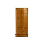 Hives and Honey Elizabeth Jewelry Armoire – Locking Top with Mirror, Cord Access, 8 Drawer Organizer, Side Necklace Hooks, Anti-Tarnish Lining, 40 Inch Tall - Image 2