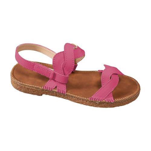 Cocila Sandales Femme Été Confortable Bout Ouvert De Plage Plates Décontractées Femmes D'Été À La Femmes Chaussure Ete Sandalette Chaussures Pieds...