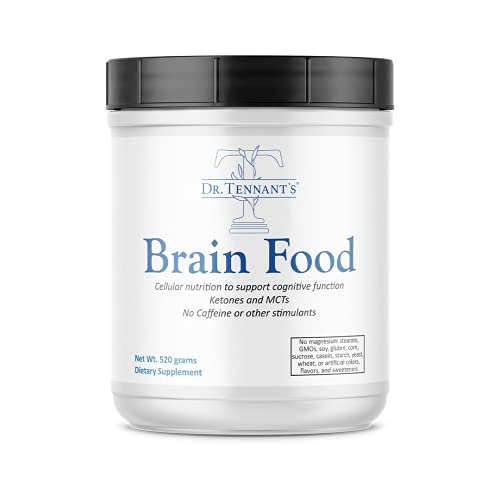 Dr. Tennantâ€™s Brain Food for Cognitive Focus, Mental Acuity, and Memory Function - Focus Supplement, Organic Brain Supplement - 30 Servings