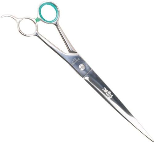Geib Steel Crocodile Curved Pet Grooming Shears, 9-1/2-Inch
