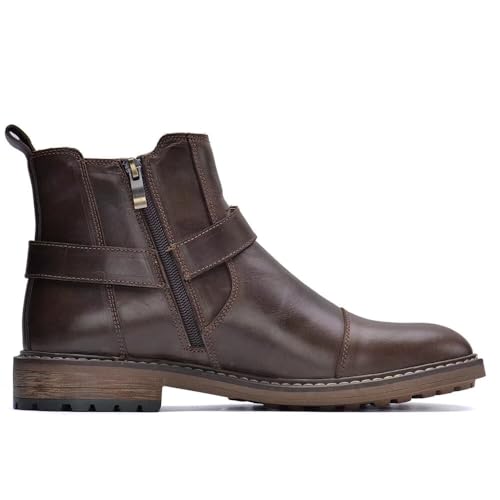 Image of Arkbird Chelsea Ankle Boots for Men Genuine Leather Oxford Casual and Formal Dress Boot