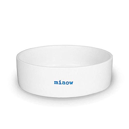 MAKE International Keith Brymer Jones Word Range Pet Bowl-Cat, Standard, White