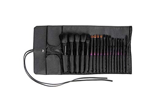 Makeup Brushes, 18 Pack Premium Professional Makeup Brush Set with Leather Case for Eyeshadow Synthetic Foundation Powder Concealers Cosmetics Supplies