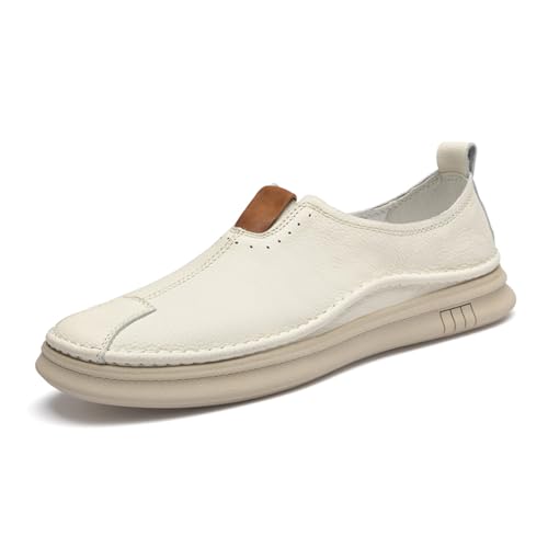 Men's Genuine Leather Casual Shoes Breathable Dress Mens Sneakers Men's Slip on Loafers2