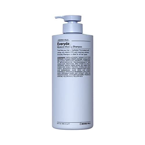 J Beverly Hills Blue Everyday Moisturizing Shampoo with Eucalyptus Oil for Hair Growth, (3 Oz, 12 Oz, 32 Oz)