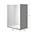 WOODBRIDGE 60 in. L x 32 in. W x 75 in. H Alcove Solid Surface Shower Combo Kits with Glue Up Shower Walls in High Gloss White and Single Threshold Shower Base with Center Drain in White
