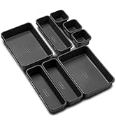 madesmart Value 8-Piece Interlocking Bin Pack - Granite | VALUE COLLECTION | Customizable Multi-P...