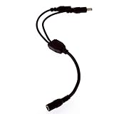 DC Verteiler 1 auf 2 - 5,5/2,1mm; DC Splitter - Stromversorgung für LED Streifen
