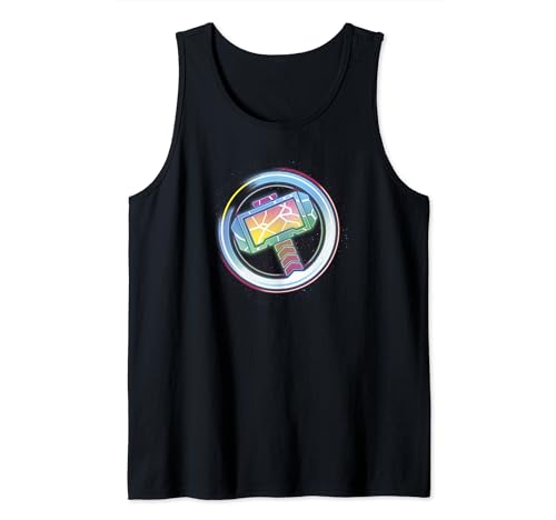 Camiseta Thor Mjolnir Marvel de tirantes para lucir en el gimnasio y festivales de verano