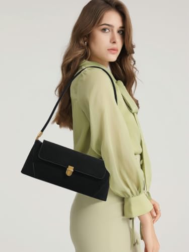 Trendy Suede Shoulder Bags for Women Elegant Crossbody Purse Tote Bag Wallet Winter Fall Satchel Purses and Handbag2