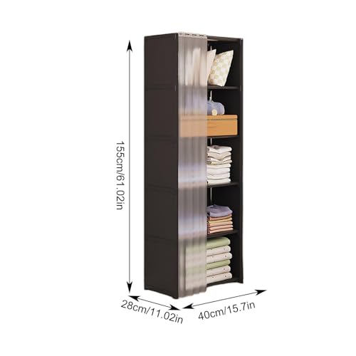 Armario de dormitorio pequeño organizador de ropa portátil 3