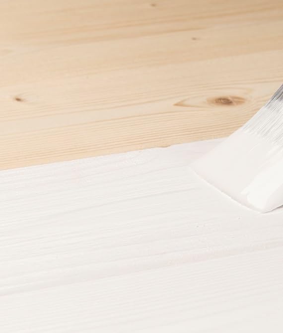 Generico SMALTO PROTETTIVO PER LEGNO A BASE D'ACQUA (Bianco, 5 Litri)