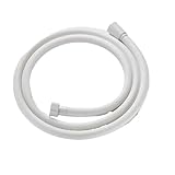 Flexo Ducha Manguera de cabezal ducha mano PVC, tubo agua Universal Flexible antibobinado a prueba explosiones, extensión for grifo baño(White,150cm)