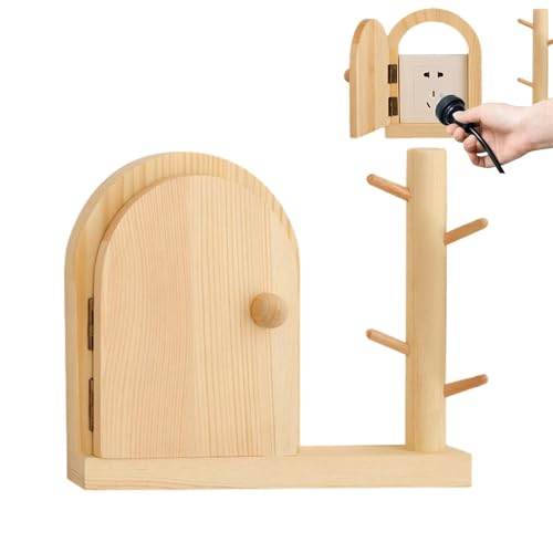 de couverture de sortie de porte, couvercle de panneau de prise - Panneau de prise domestique,Couverture créative en forme de porte pour la Protection des et des animaux domestiques, protège les et cr