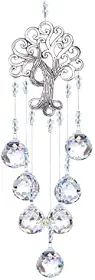 "Suncatcher" Árvore da Vida Cristal Feng Shui Luz Solar Proteção Espiritual Decoração Boas Energias