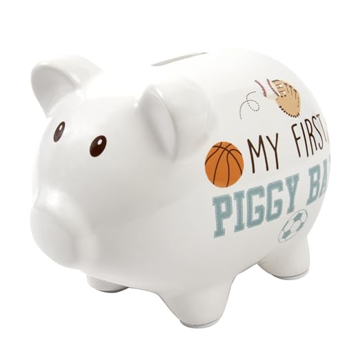 Image of My First Piggy Bank, Baby's First Piggy Banks for Boys and Girls (Sports)