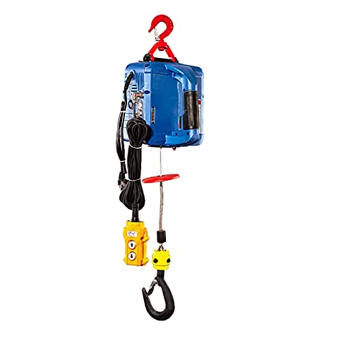 TECHTONGDA 110V Electric Hoist Winch Wire Control Electric Hoist with 26ft Wire Length 992lbs Capacity and Current Overload Protection