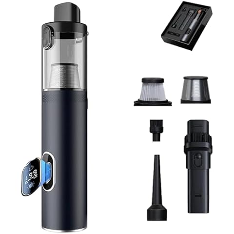hwqsad Car Vacuum, V-15 Pro, Electric Air Duster &Vacuum,Strong, Brushless,Low Noise, for Car, Home, Office, Pet (Black) Cover