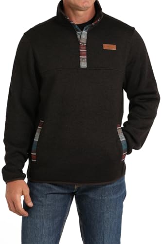 Cinch Mens Brown Sweater Pullover