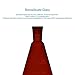 24/40 Joint Amber Erlenmeyer Flask (500 ml) Bundle with Amber Penny Head Hollow Glass Stopper (24/40 Joint) - stonylab Bundle