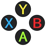 ABYX Silicone Gaming Coasters Game Room Décor Table Mat Black Drink Coasters Birthday Easter Gifts for Boyfriend Husband Dad Gamers - Set of 4