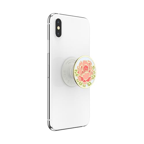 Image of ​​​​PopSockets Phone Grip with Expanding Kickstand - Enamel Blooming Peony
