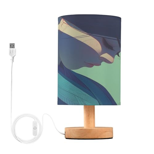 Lámpara de Mesa FRODOTGV Verde con USB para Niños miniatura 2