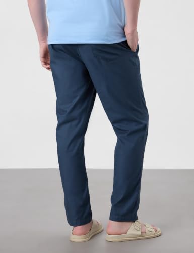 Image of Symbol Premium Men's 100% Cotton Super Soft Solid Pyjamas | Elasticated Waistband | Dual Side Pockets | Available in Plus Sizes