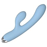 Realistischer Vibrator Sex Spielzeug für die Frau 10 Vibrationsmodi Sex Spielzeug für Frauen Rabbit Vibrators Dildos,Blue