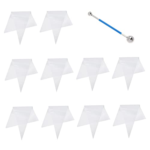 UKCOCO 20 Piezas Bolsa Puntiaguda De Cemento Bolsa De Mortero Bolsa De Cemento Mortero Bolsa De Lechada Para Azulejo Sacos De Mortero Albañilería Herramienta De Calafateo Acero Inoxidable