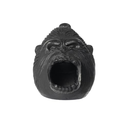 Aztec Death Whistle, Up To125+ Decibels Loud Real Screaming Aztec Death Whistle Loudest Authentic Human Authentic Human Sounding Screams Emergency Whistle Halloween Costumes Gift (Black)
