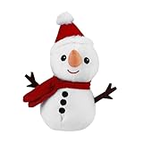 Bonhomme de neige en peluche - conçu avec l'adorable apparence de bonhomme de neige, il est accrocheur et adorable, poupée en peluche